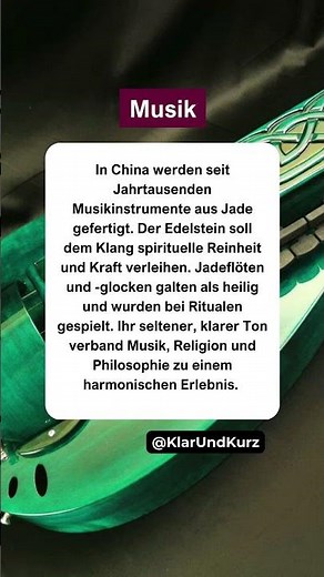 Der Klang der Jade #musik
