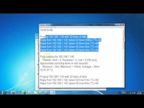 Batch Script: Infinite ping and time stamp