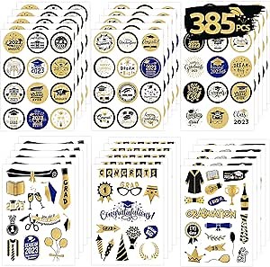 Graduation Stickers Graduation Stickers Class of 2023 for Envelopes Seals 30 Sheets Scrapbooking Congrats Grad Graduation Cap Stickers for Candy