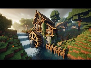 Minecraft MEDIEVAL WATERMILL Building Ideas | 100+ Different Desings