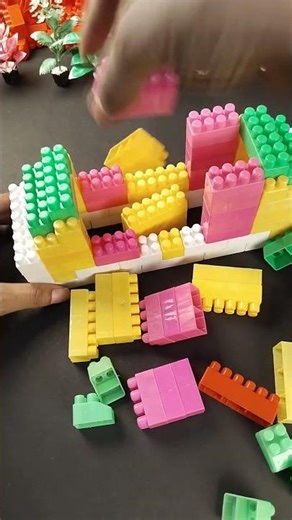 Relaxing ASMR: Breaking a Colorful Block House 💥 Lego Breaking Sounds