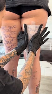 Would you get this tattoo? 💉🤔 #tattoo #tattooideas #beauty #stockings #tattooartist | Crowned Ladies