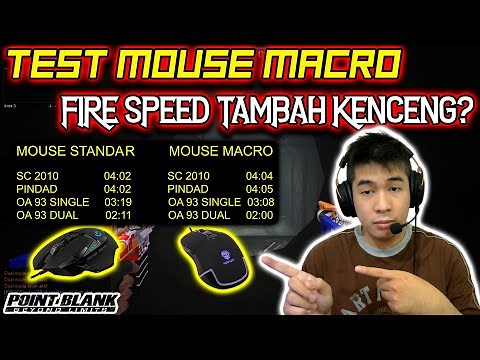 PERBANDINGAN FIRE SPEED DI MOUSE MACRO SAMA MOUSE BIASA - Point Blank Zepetto 2021