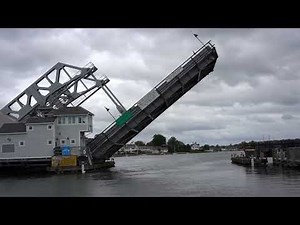Mystic Connecticut Drawbridge Rising - Bascule Bridge