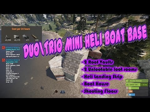 Duo Trio Mini Heli Boat Base | Rust Base Design 2019