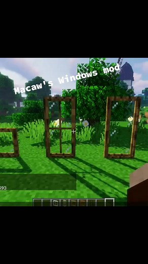 Bored of glass in Minecraft? Try Macaw's Windows! #mcmemes #minecraft #minecraftbuild #minecraftmeme #minecraftespaña #mods #minecrafters #window