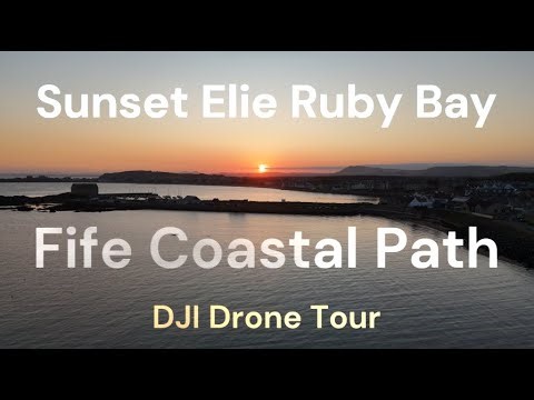 Sunset at Elie & Ruby Bay | Fife Coastal Path Drone Tour in 4K