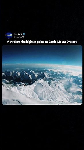 This Is the Highest View on Earth 🌍🏔️