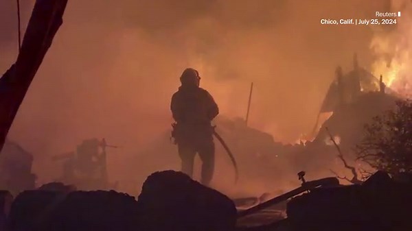 California Park Fire burns down homes