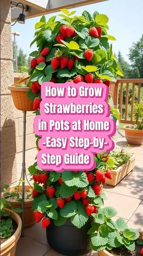 How to Grow Strawberries in Pots at Home | Easy Step-by-Step Guide 🌿