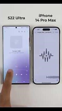 Samsung Galaxy S22 Ultra vs iPhone 14 Pro Max - Speaker Quality Comparison