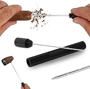 Generic Cigar Accessories: Cigar Draw Enhancer Tool. Enjoy Thorough Cigars Without Burning Your Hands. Cigar Tool, Cigars, Cigar Pick, Perfect Draw Cigar Tool, Black