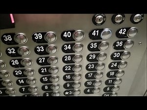 SLOW 42 Story ThyssenKrupp Service Elevator - Bank of America Plaza - Tampa, FL