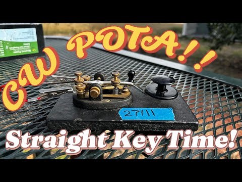 CW POTA | Straight Key Shenanigans!