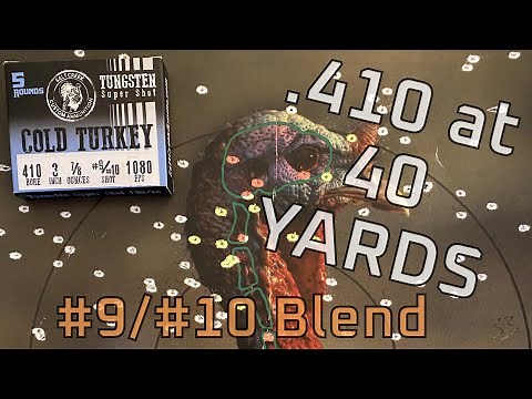 410 TSS BLEND Pattern Test | Salt Creek Custom Ammunition | Stevens 301 Turkey & Carlson's TSS Choke