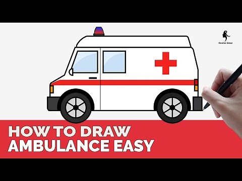 HOW TO DRAW AMBULANCE EASY