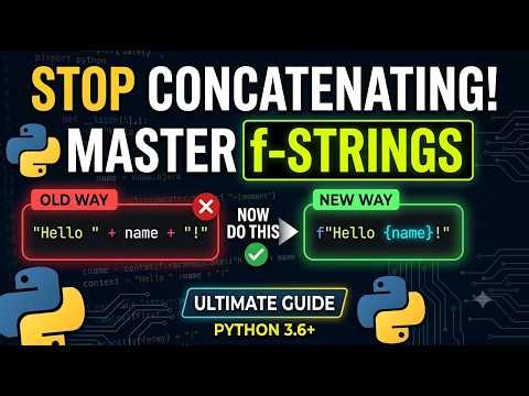 Python f-Strings Complete Guide | String Formatting Explained