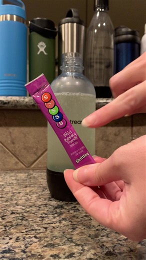 Normal life #drinkoftheday #watertok #zerosugar #sodastream #lemonade @SodaStreamUSA @Singles To Go @Crystal Light @skittles