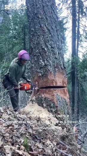 bravely cutting skill to Tree 🌲🌲 felling #shortsfeed