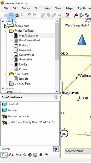 Garmin BaseCamp™ Cut and Paste