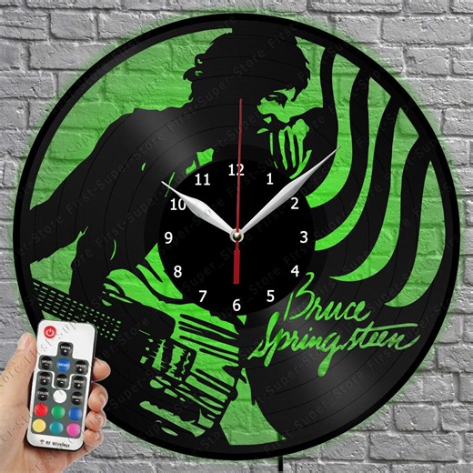 Bruce Springsteen Clock Art Decor Vinyl Record Clock Rock Music Custom Order Original Gift for Lover Bruce Springsteen Unique Design - Etsy UK