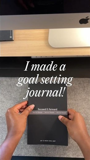 I made a goal setting journal! Coming to Amazon, soon!