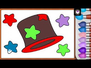 how to draw a magic🪄 hat