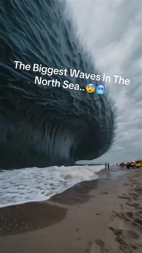 The Biggest Waves In The North Sea😨🥶#Nortsea #Deepocean #scarywaves🌊 #viral #Foryou