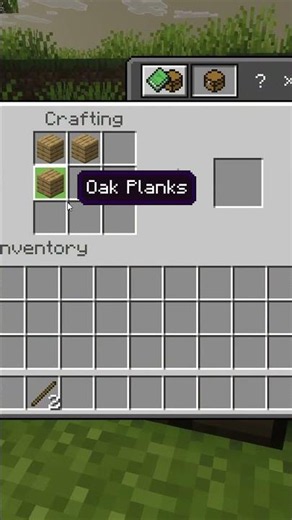How To Crafty An Axe #minecraft #minecraftbedrockediton #howto
