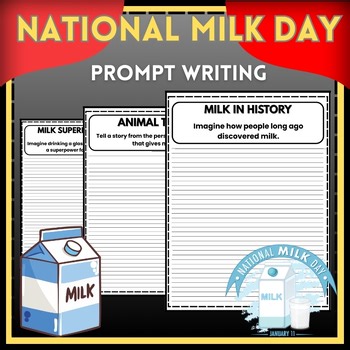 20+ National Milk Day Writing Prompts | Grades 2–8 | Stories, Poems, Adventures