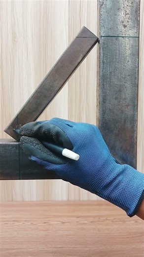 Awesome square tube connection technique #welding #metalwork #fabrication #trick #welder