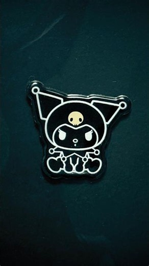 Creating a Dark Kuromi Journal #stickers #sanrio #stickerbook