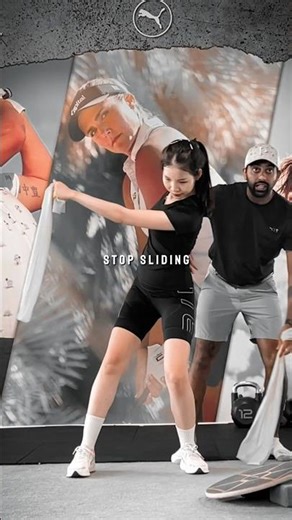 STOP SLIDING IN YOUR SWING 😱 #golfskill #golftips