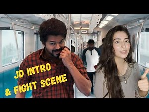 Master JD MASS Intro & Fight Scene Reaction | Thalapathy Vijay | Rachel Reacts!