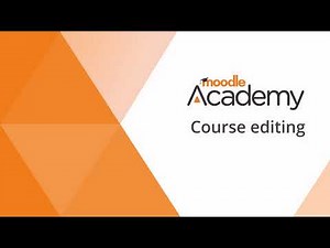 Course editing in Moodle