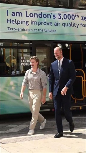 Prince William steps out of a bus in style with Robert Irwin for latest London event