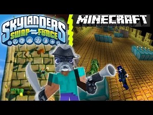 Minecraft meets Swap Force! Skylanders Climb Zone Mini Game Gameplay