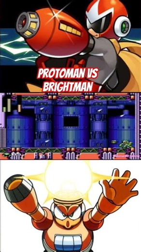 MegaMan 4 The Sequel War Boss Fight ProtoMan vs BrightMan #Megaman #fypageシ #iwillrisetothetop