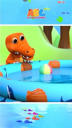 Five Little Crocodiles #shorts #kidssongs #nurseryrhymes