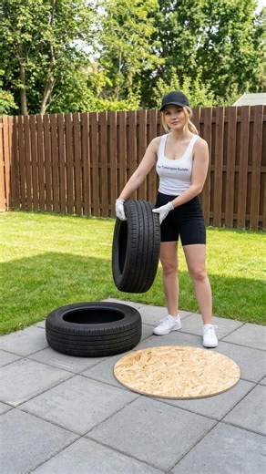 She Turned Old Tires Into Luxury Furniture 🤯 #diy