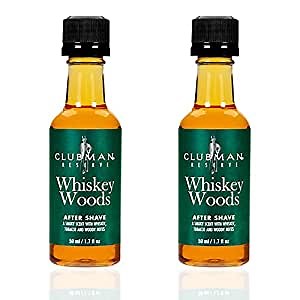 Clubman Pinaud Whiskey Woods After Shave Lotion - Aftershave for Men, Soothes Razor Burn & Heals Nicks, 1.7 fl. oz, 2 Pack