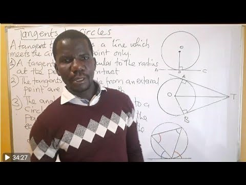 Tangents of a circle properties
