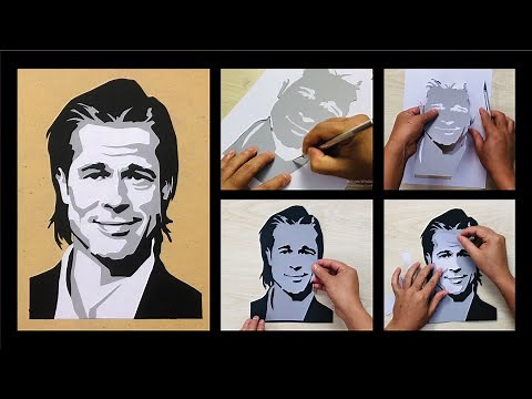 DIY LAYERED PAPER CUT PORTRAIT | SILHOUETTE ART | PAPERCUT ART