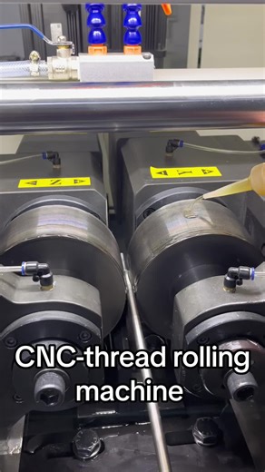 CNC-thread rolling machine #foryou #threading #automatic #CNCthread #threadrollingdie #foryou #foryoupage #machine #threadrollers #factory #foryou #knurling #screw #automatic #foryou