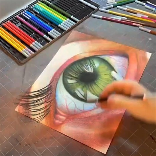 453K views · 576 reactions | Realistic Eye Drawing with Pastel Pencils ️ | 5-Minute Crafts | Facebook
