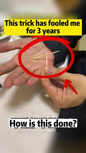 Toothpick Magic Trick: How to Make a Toothpick Jump and Take off in Place