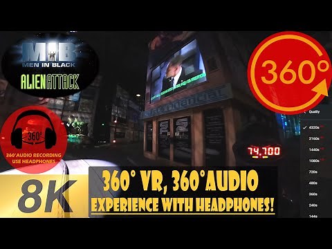 Men in Black Alien Attack, Universal Studios Florida [8K 360 | 360 Audio]