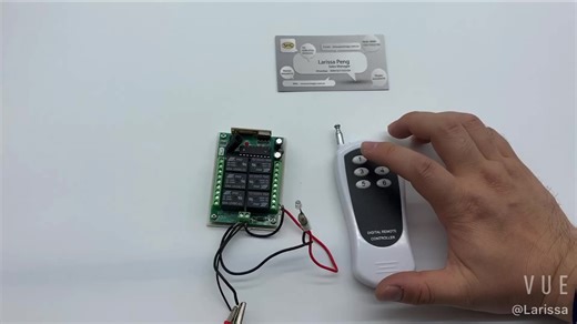 6 canaux DC 24V Module de relais sans fil RF télécommande moteur interrupteur d'éclairage 6CH récepteur carte 6 boutons 433mhz émetteur