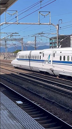 N700A 岐阜羽島駅 のぞみ 東京行きの通過の様子です。JR東海 東海道新幹線 SHINKANSEN