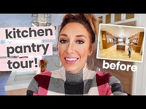 PART 2: Kitchen for 8 KIDS tour! Never before seen kitchen + pantry renovation tour | Jordan Page